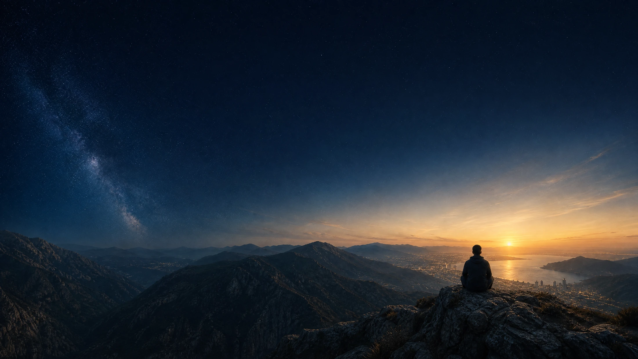 A contemplative landscape at the edge of dawn